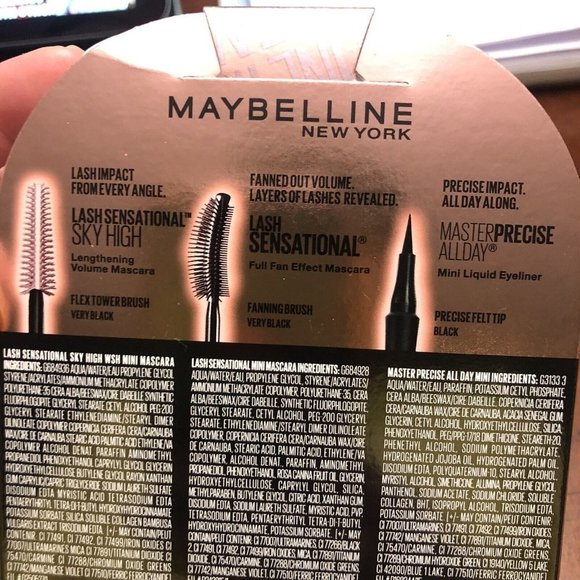 Maybelline Holiday Limited Edition Eye Makeup Gift Set Sky High Mascara Black - Picture 5 of 8